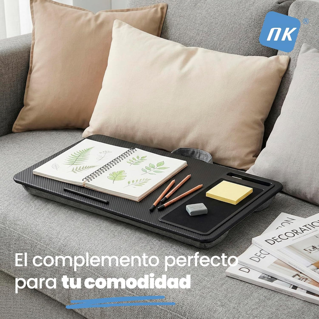 Escritorio portátil con cojín para ordenador